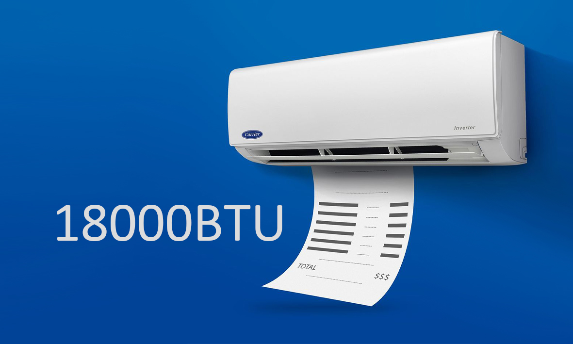 مصرف برق کولر گازی کریر 18000